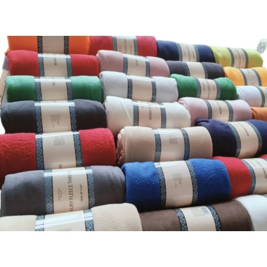 Fleec Throw 50x60 Solid Colours Ass't
