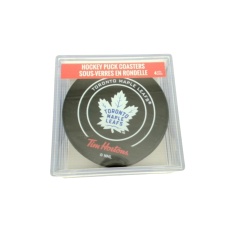 Hockey Puck Coasters 4pk. Toronto Maple Leafs Tim Hortons