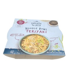 Microwaveable Noodle Bowl Teriyaki Vegetarian 244g. Passage To Asia