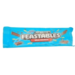 Mr. Beast Feastables Milk Crunch Chocolate Bar 60g.