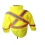 Hi-Vis Waterproof Safety Rain Jacket 2XL Yellow Sturrdi