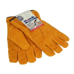 Golden Split Leather Work Glove Pile Lined Sturdi