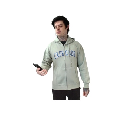 Cape Cod Zipper Hoodie XL Moss Heather